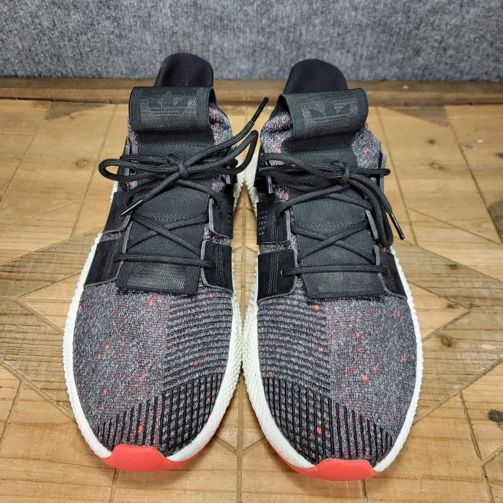 Adidas Prophere Athletic Shoes Sneakers Men's SZ 10.5 Primeknit Black Red CQ3022